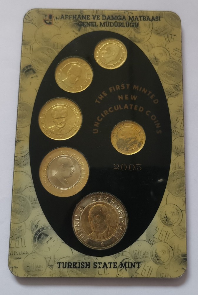 TURKEY 6 Coins 2005 Mint Set