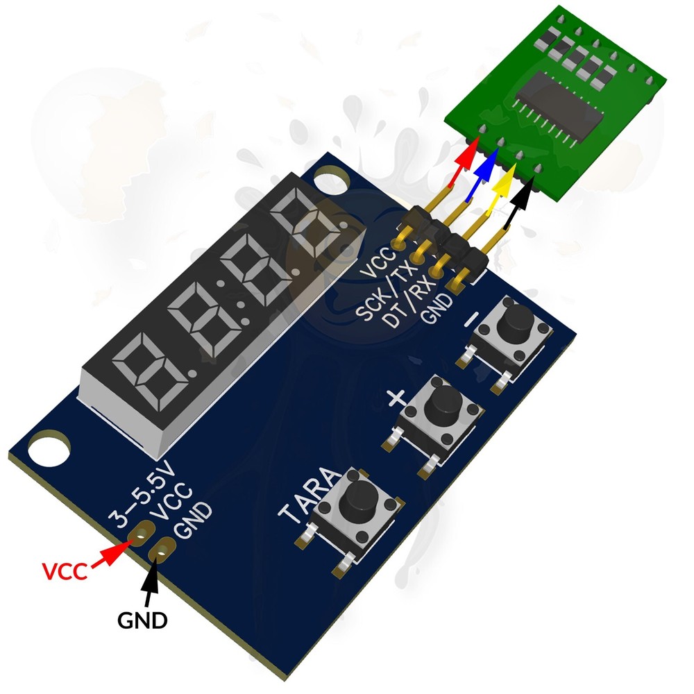 HX711 Display Module Weight Sensor HX711 Load Cell Scale Weight Pressure Display