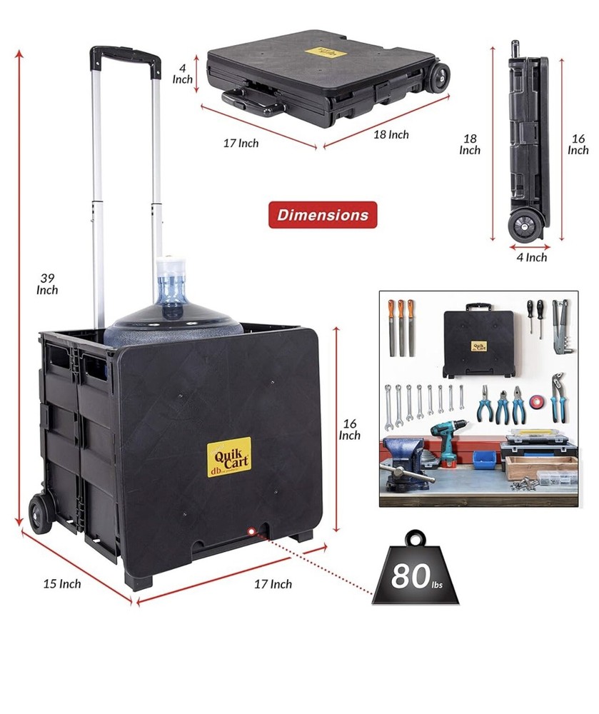 Original Db Quick Cart With Blue Lid. New. Never Assembled.