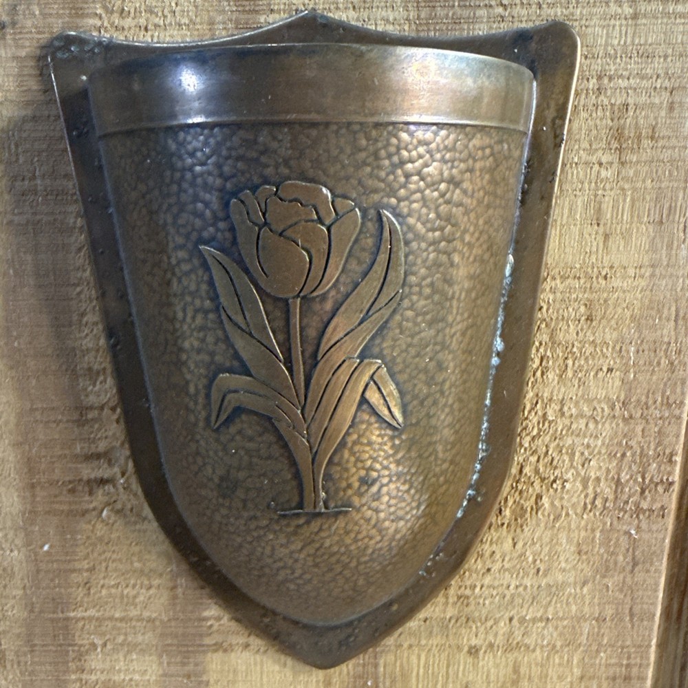1920’s Hammered Copper Wall Pockets