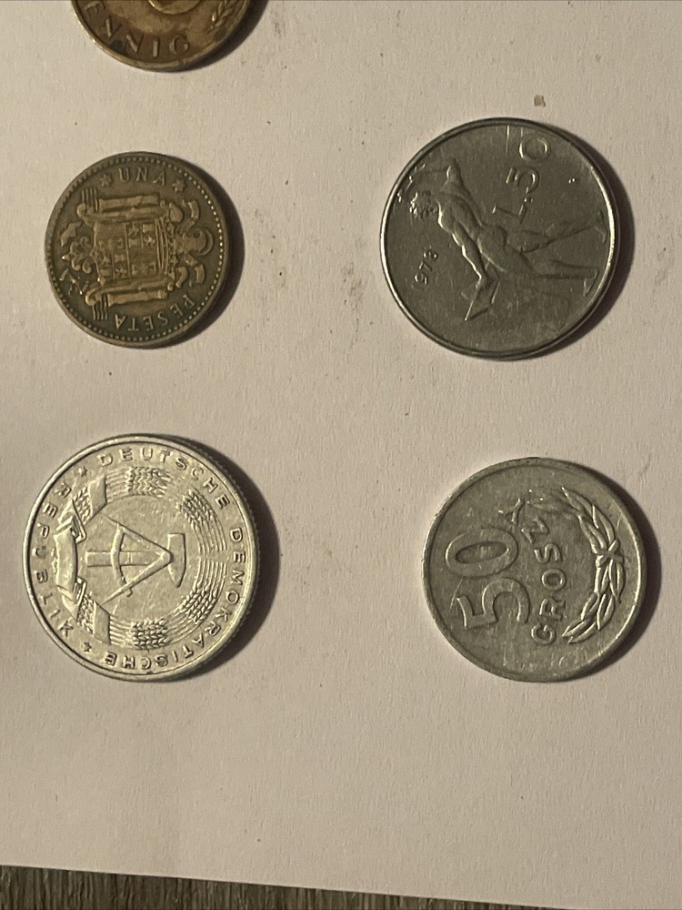 10 Europe 🪙 Different Coins Years Counties Denomination . 🇮🇹🇩🇪🇫🇷