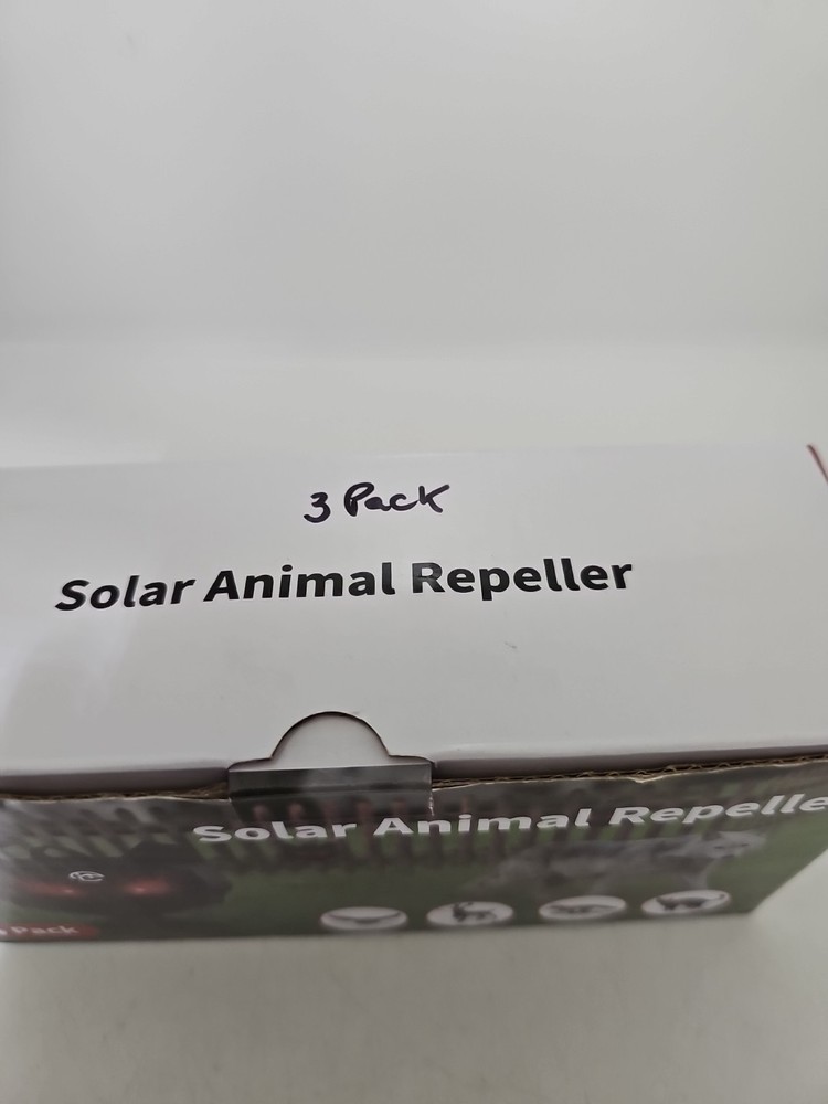 Solar Nocturnal Animal Repeller Predator Control Light Repellent Devices (3 Pack