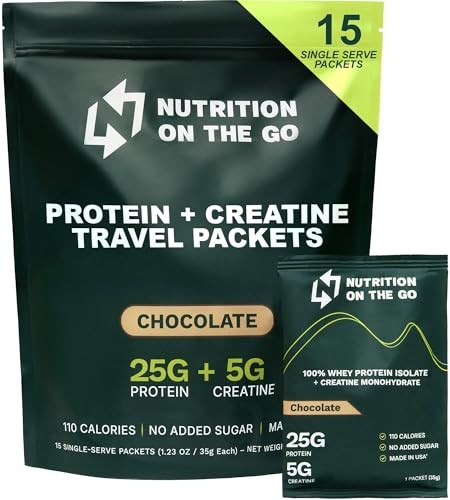 Nutrition On The Go Whey Protein Isolate Packets 15ct