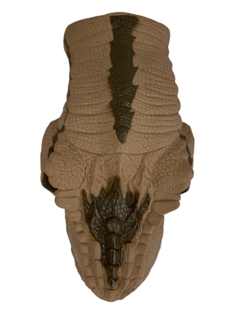 Dinosaur T-REX Plastic Hand Puppet w/ Sounds 8" Long WORKS