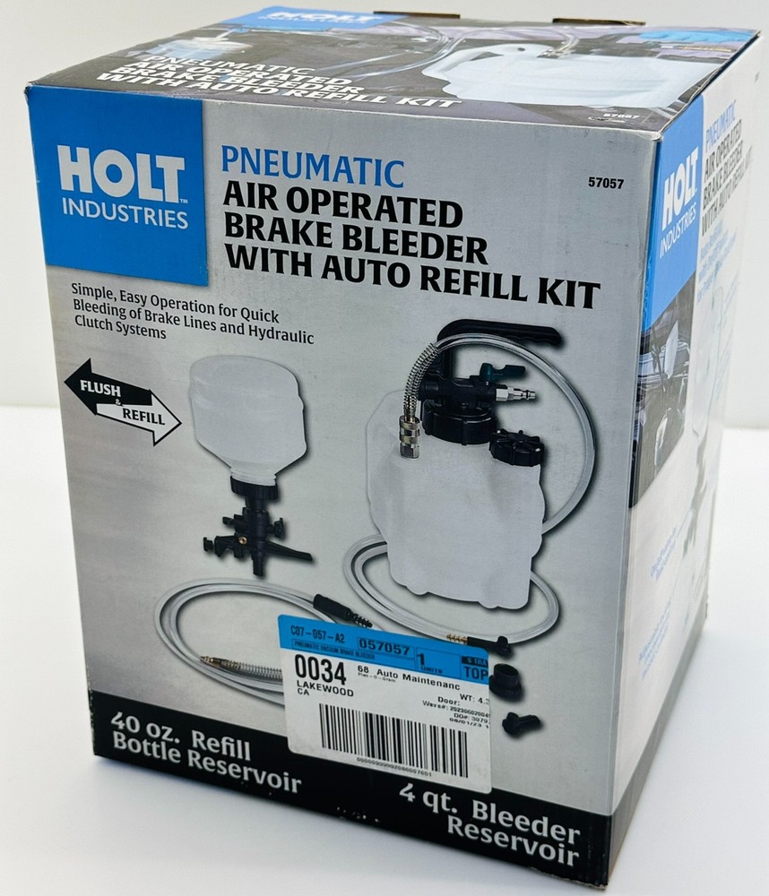 HOLT INDUSTRIES Pneumatic Brake Bleeder w/ Auto-Refill Kit