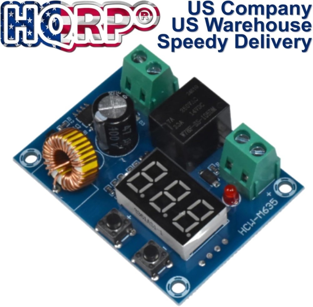 Digital Low Voltage Protector Disconnect Switch with Relay & LCD Display