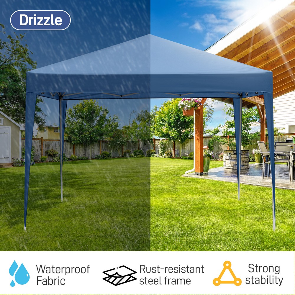 3x 3m Practical Waterproof Right-Angle Folding Tent Blue