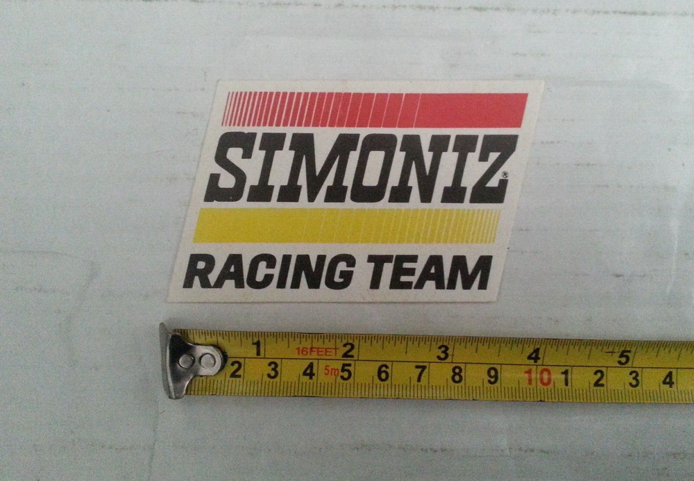 SIMONIZ RACING TEAM MOTOR RACING Original Sticker