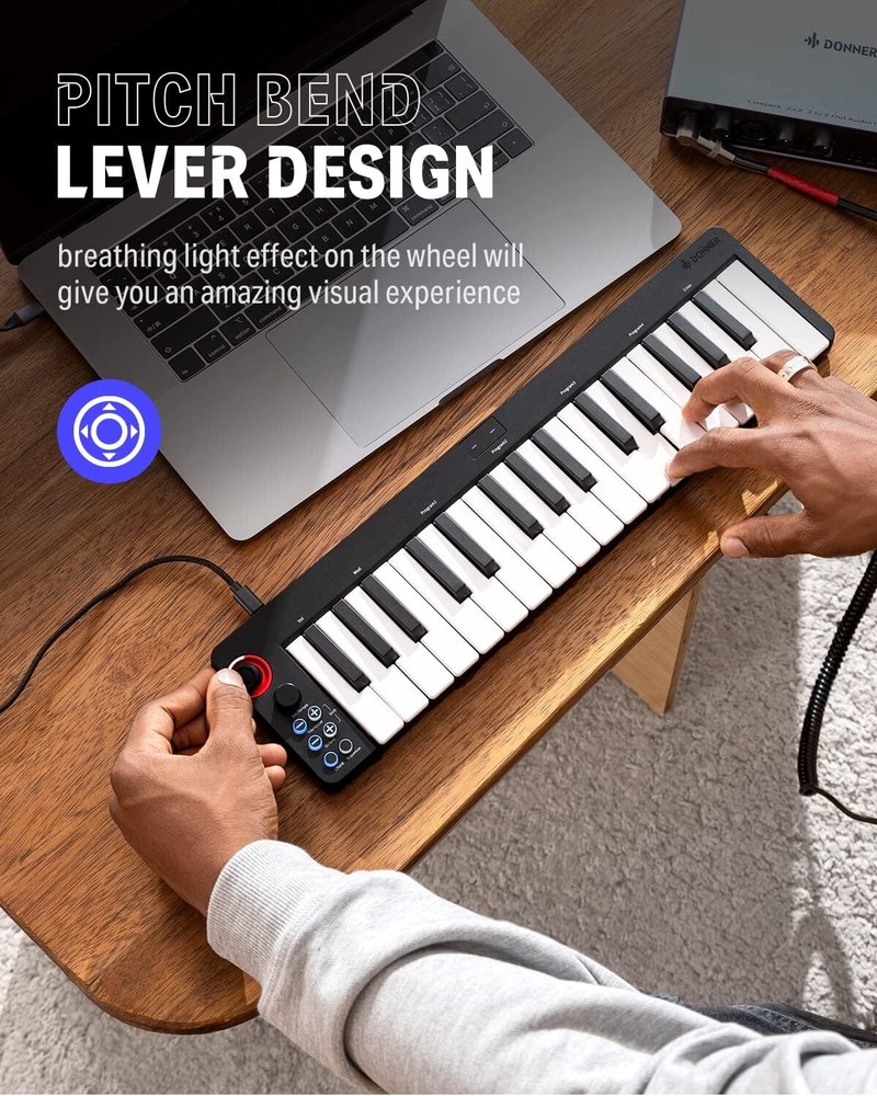 🎹Donner N-32 MIDI Keyboard Controller 32 Key With Screen Joystick Online Course
