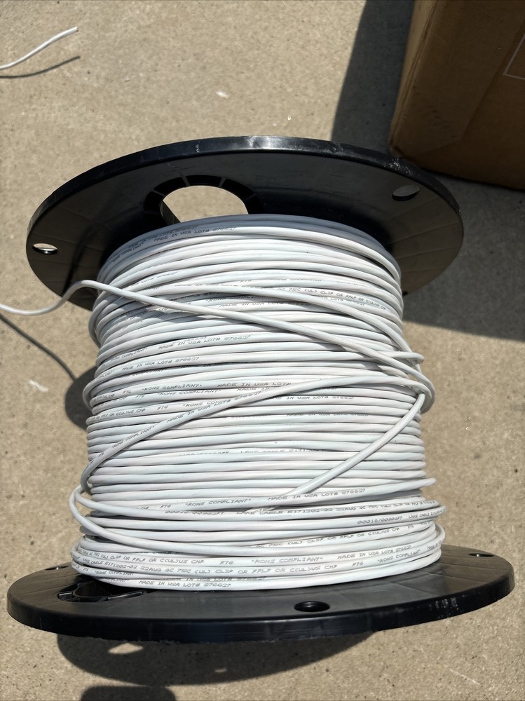 Lake Cable P224C 22/4C Plenum Control/Communications Cable CMP White 500FT