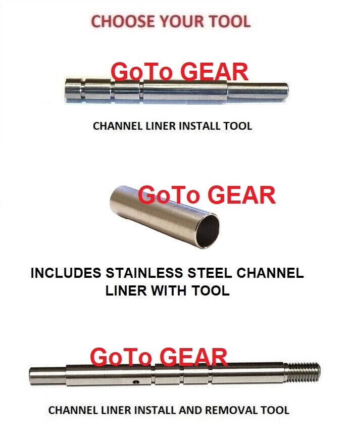 Channel Liner Install Tool or Install & Removal Tool Plus SS Liner For GLOCK