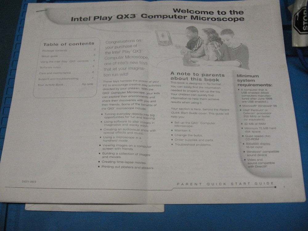 Intel Play QX3 Computer Microscope - No Base