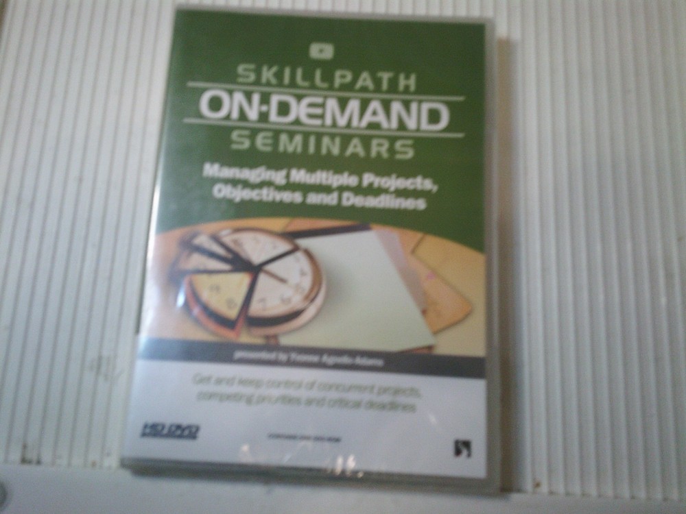 Skillpath On Demand Seminars MANAGING MULTIPLE PROJECTS OBJECTIVES DVD ROM NEW
