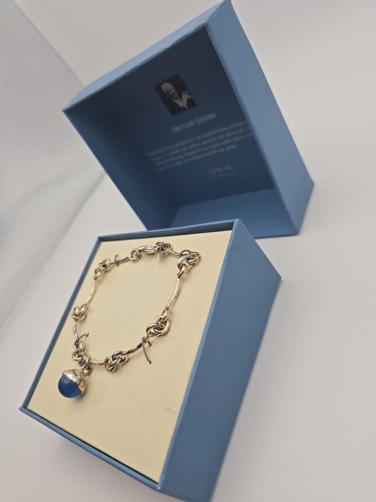Michael Graves Sterling Bracelet With Charm