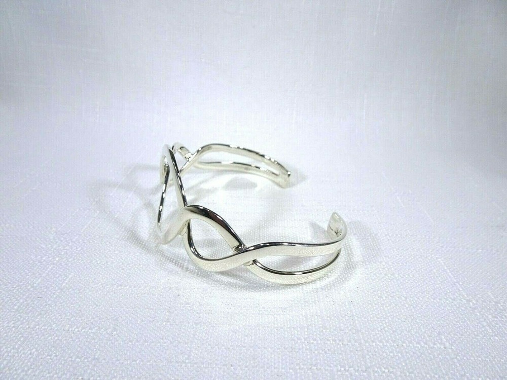 Solid Sterling Silver Cuff Bangle- 18.cm