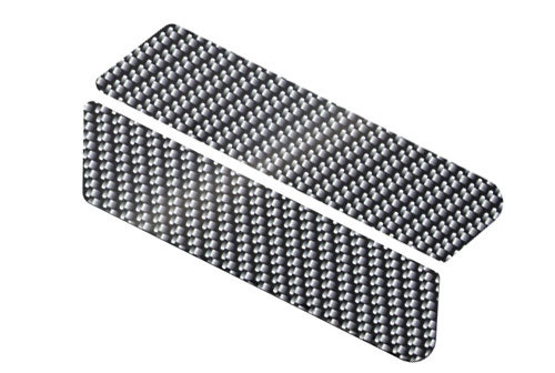 Grey Carbon Fiber Saddlebag Decal Inserts For Harley Police Models 1996-2007