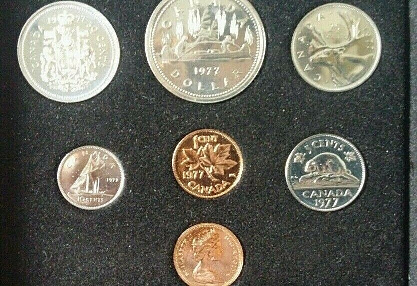 1977 'Double Penny' Mint Specimen Set, Original Case & COA