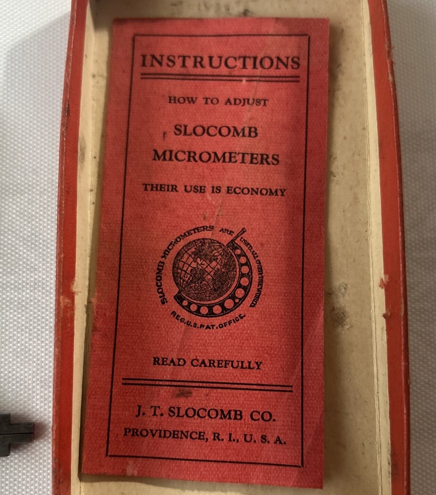 Starrett Micrometer Central Scientific Co. Slocomb Micrometer See Description.