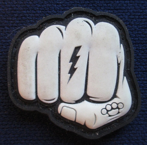 11 ASSORTED EDC MORALE PATCHES PVC & 1 FABRIC HOOK & LOOP