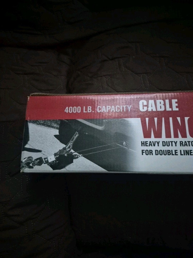 Haul Master #69854 - 4000 LB. Capacity Cable Winch Puller, Double Line Operation