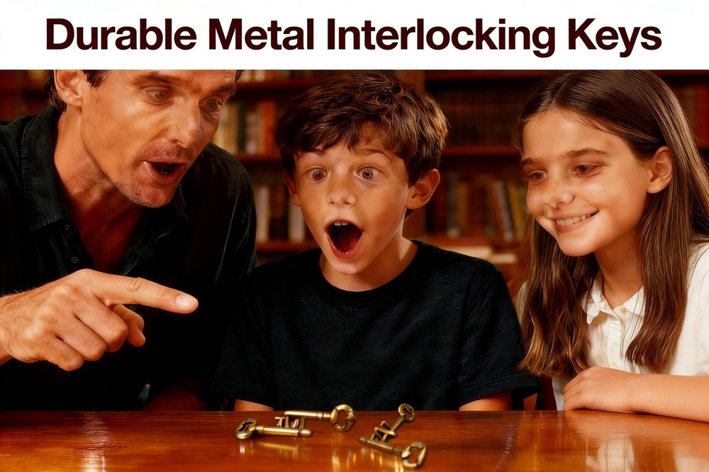 Traditional Metal Brain Teaser – Classic Puzzle Toy for Logic & Skill Develop...