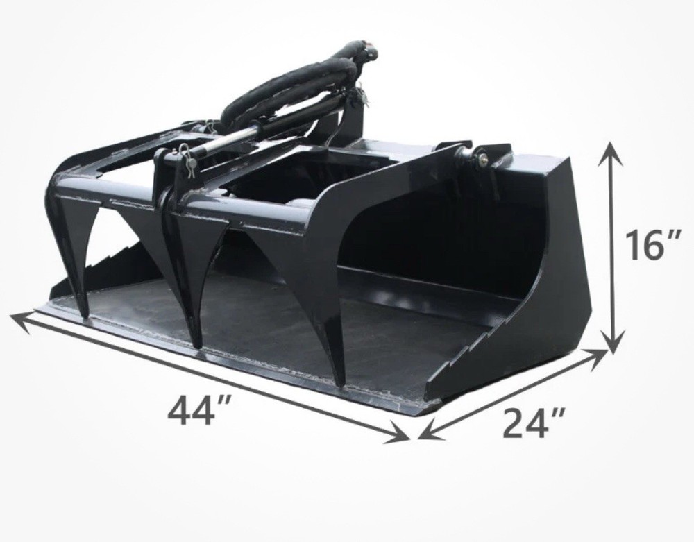 Mini Skid Steer Grapple Bucket Attachment