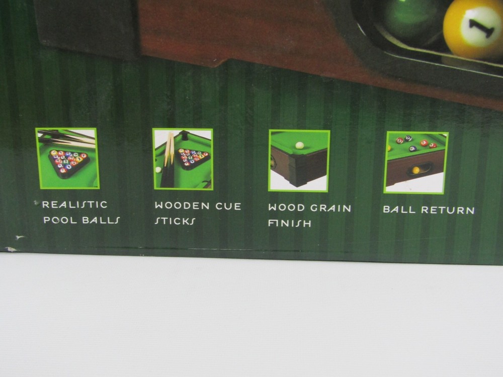 Pool table Snooker Indoor Game Compact Mini Portable Tabletop Play set