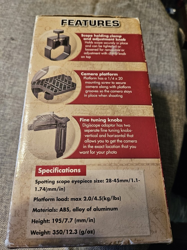 Cabela's Small Universal Digiscope Adapter 28-45mm