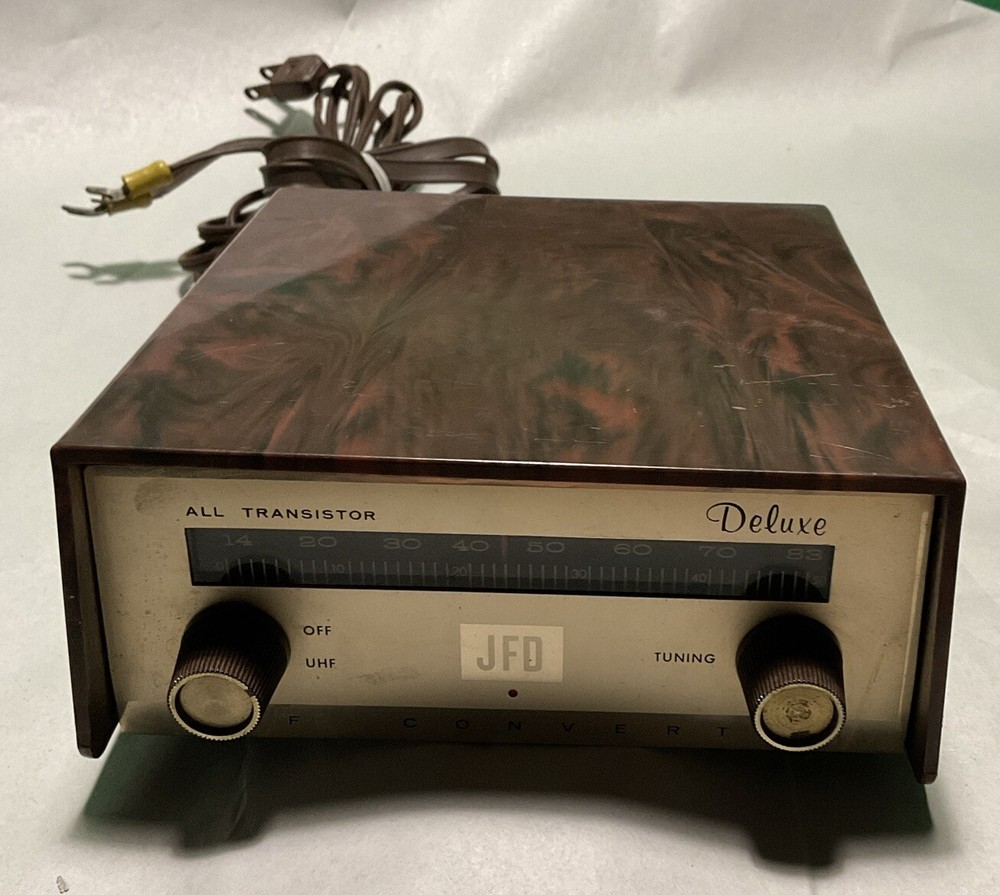 Vintage JFD Electronics UHF Converter All Transistor Deluxe CR2-J.