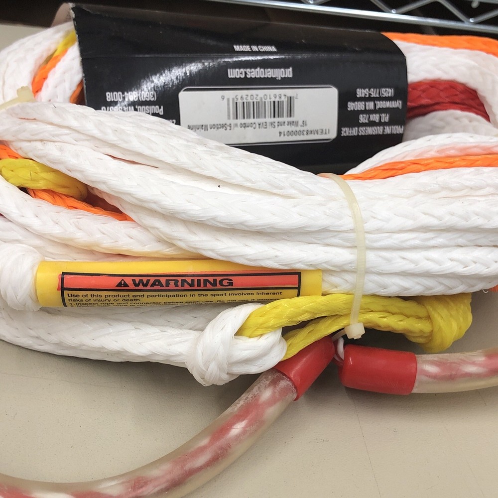 Proline Wake, Kneeboard, Ski Combo Rope With 5 Section Mainline - NEW