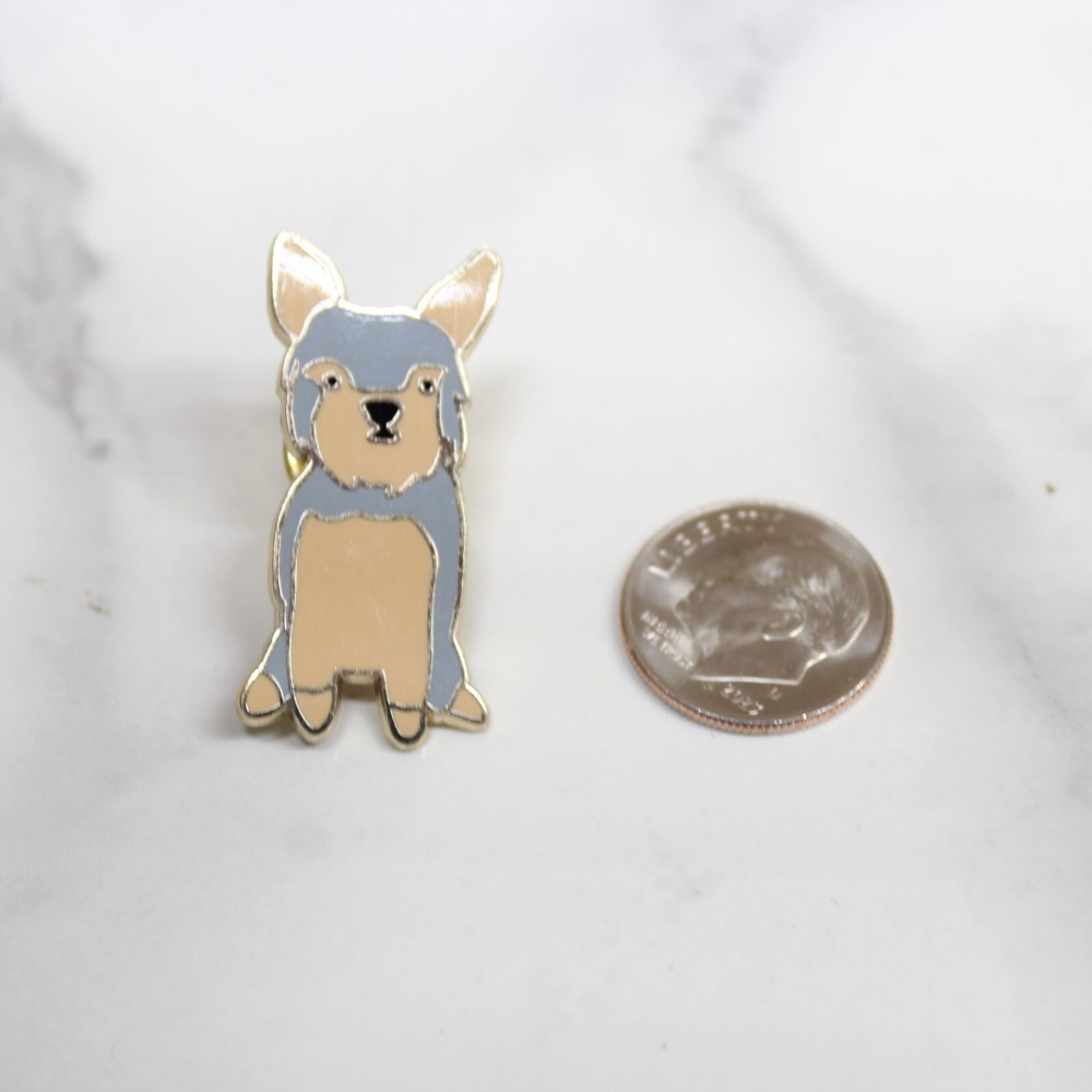 Dog Enamel Lapel Pin Schnauzer?