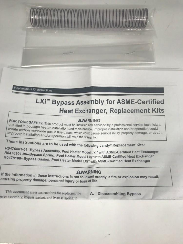 Jandy R0476901 LRZE/LRZM 125 Bypass Spring, Zodiac Bronze