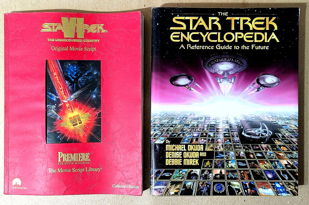 1994 Star Trek Encyclopedia Reference Book & Star Trek IV Movie Script Library