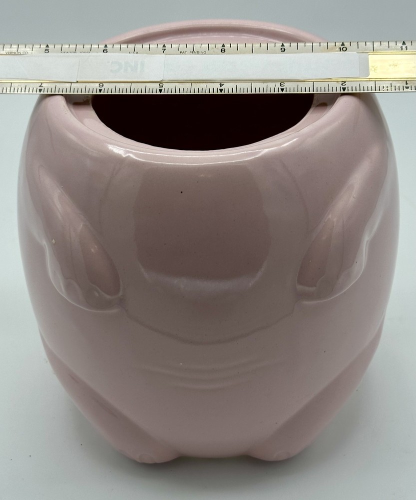 Vintage Shawnee Pink Elephant Cookie Jar/Ice Cube Canister