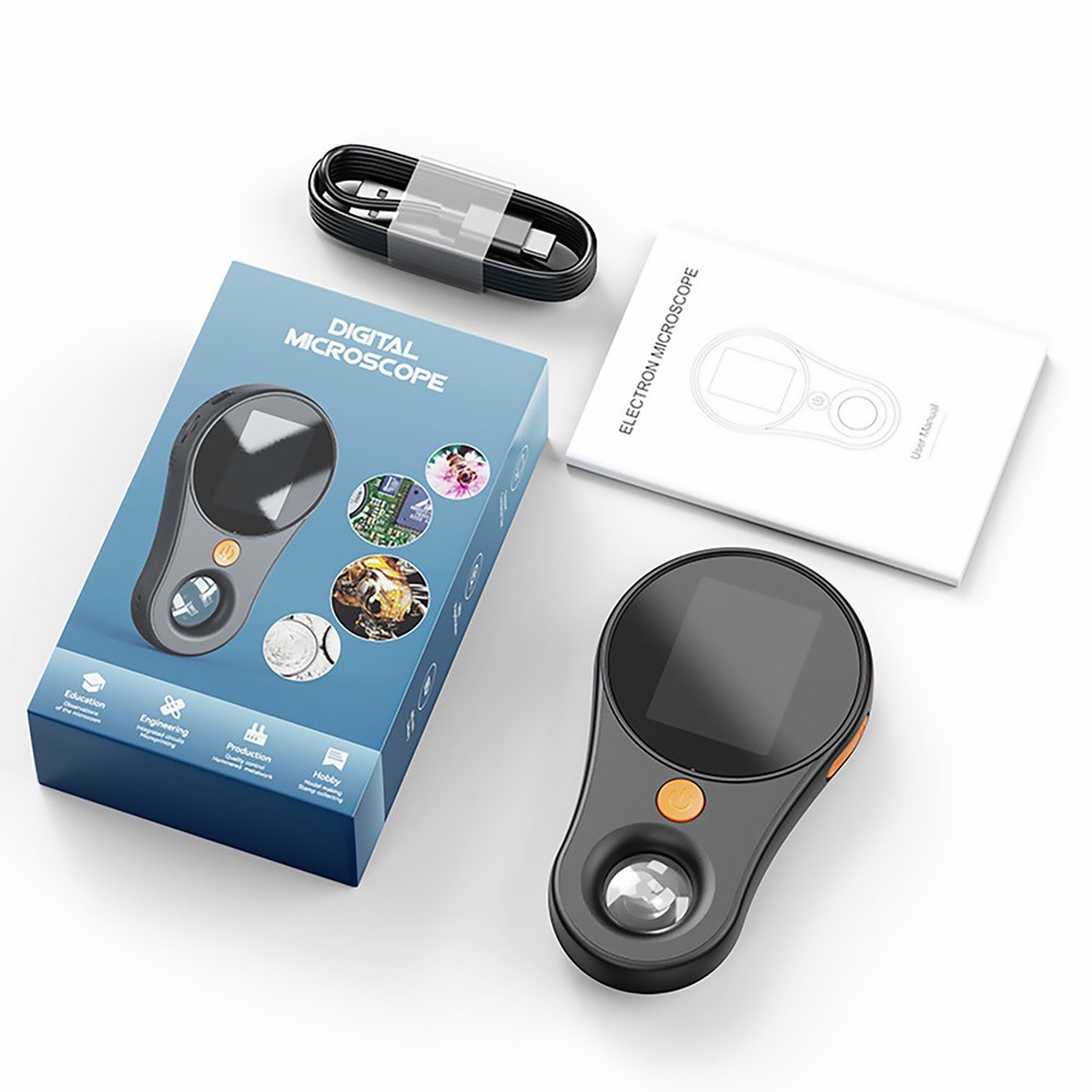 1Pc Black 500X Handheld Digital Microscope 2 MP Portable Microscope Camera aa