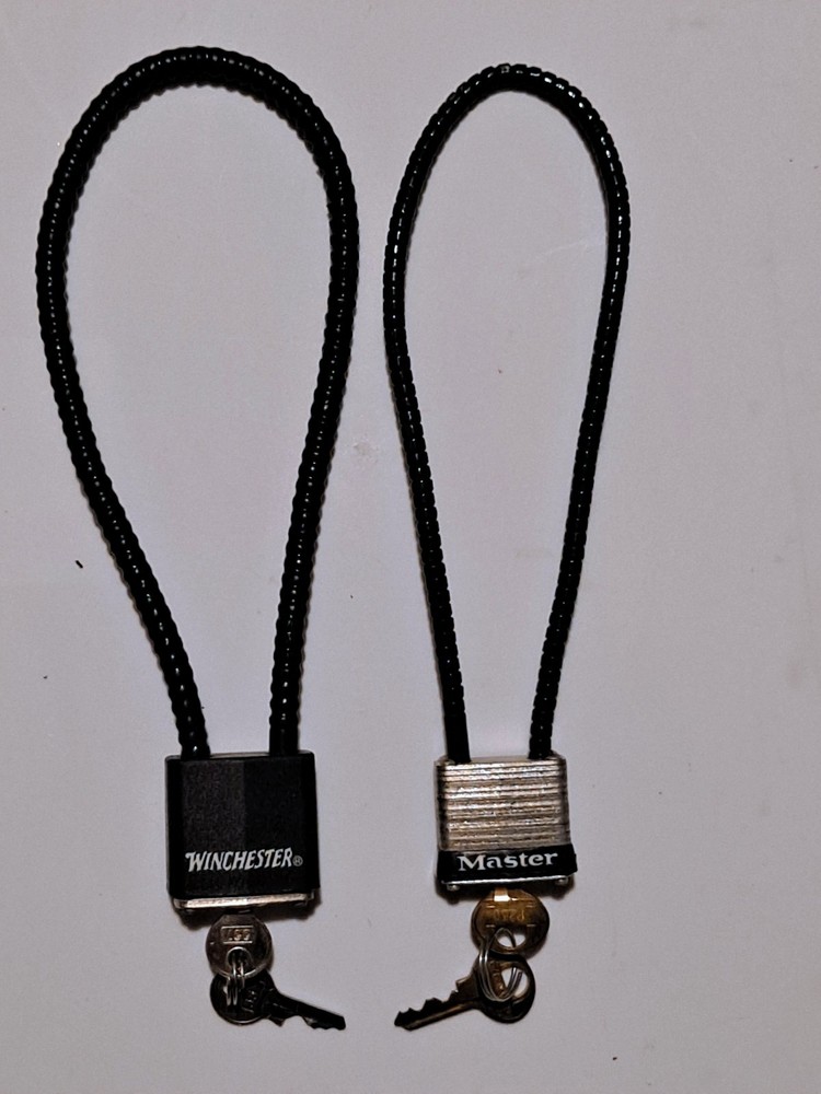 WINCHESTER AND MASTER GUN SAFETY CABLE LOCK COMBO