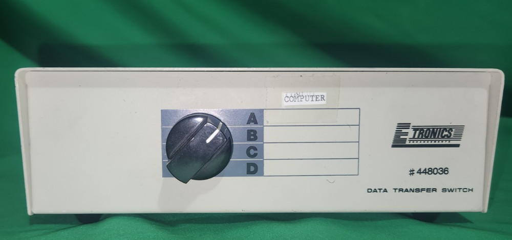 Etronics #448036 DATA TRANSFER SWITCH 25-Pin Female Connectors I/O
