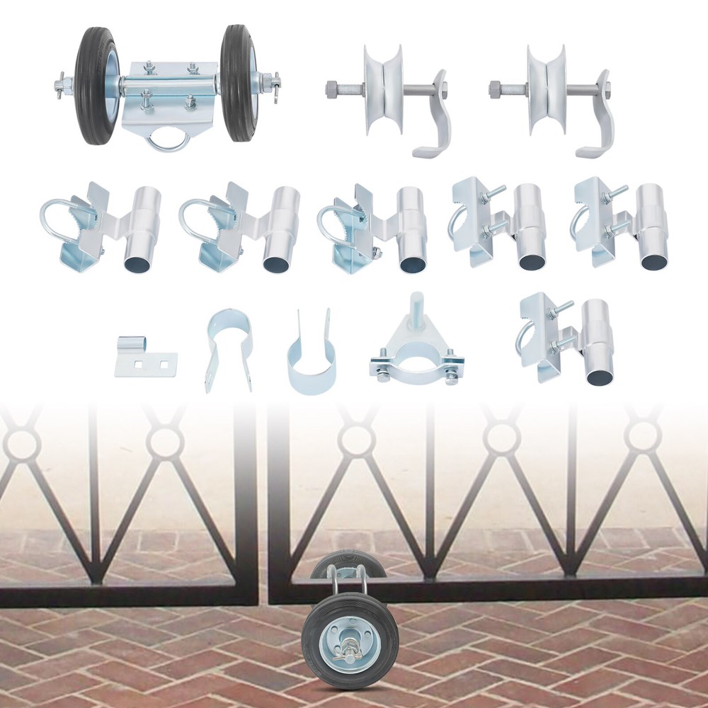 600 Lbs Load Bearing Gate Roller Kit，Rolling Gate Hardware Set for Driveway
