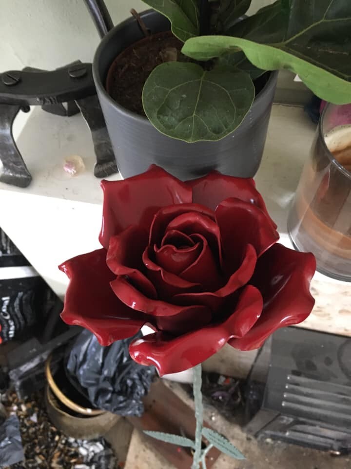 Blacksmith Rose 5 petal blanks unfinished ready to forge 10cm :