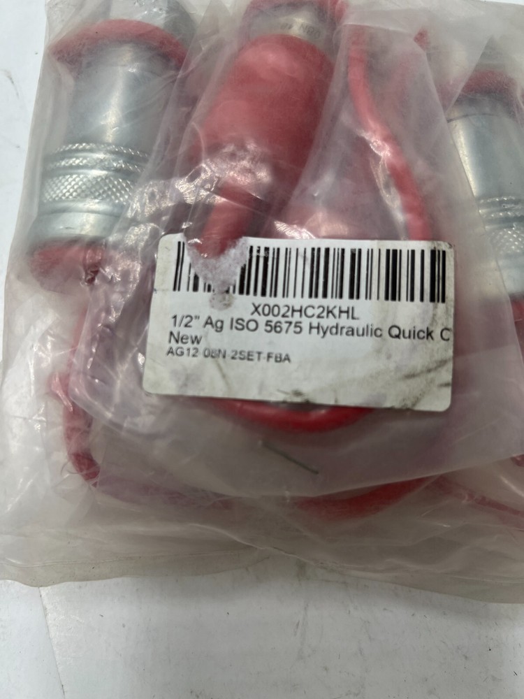 (QTY 2) Summit 1/2" Ag ISO 5675 Hydraulic Quick Connect Tractor Coupler