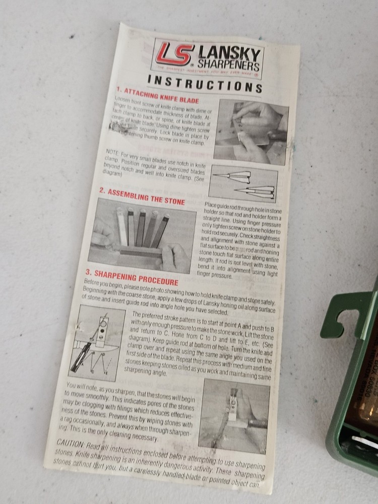 Lansky controlled-angle knife sharpening system