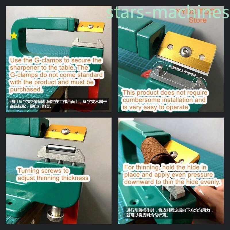Handmade DIY Belt Thinning Shovelling Machine Leather Thinning Machine