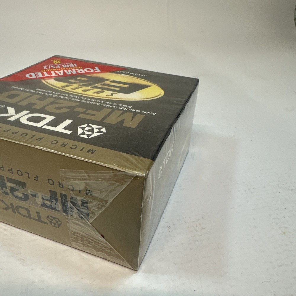 TDK MF-2HD Micro Floppy Disk Super EB 10 Pack NEW Sealed Disks Disc