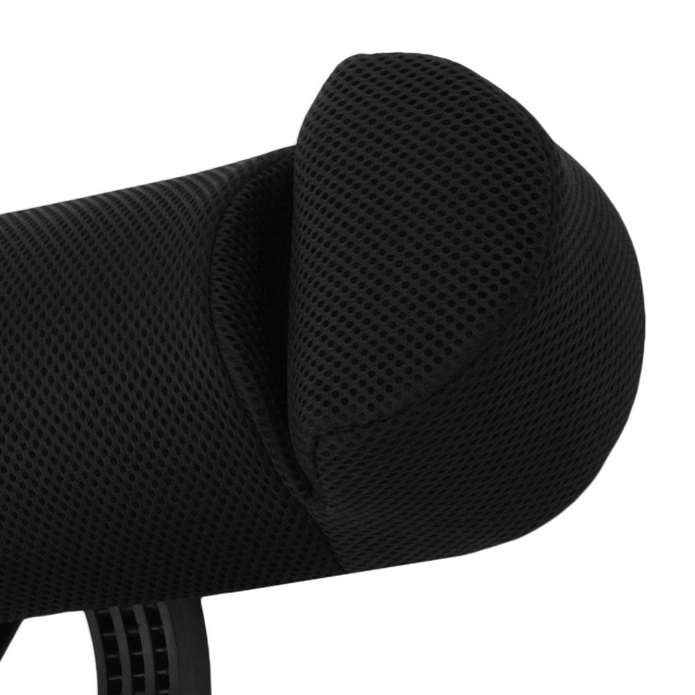Comfortable Wheelchair Headrest Cushion for Neck Support - Adjustable Black