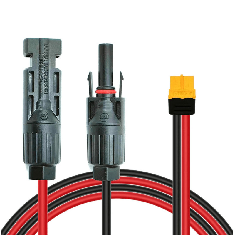 12AWG MC4 to XT60 Extension Charging Cable Solar Panel Extension Charging Cable