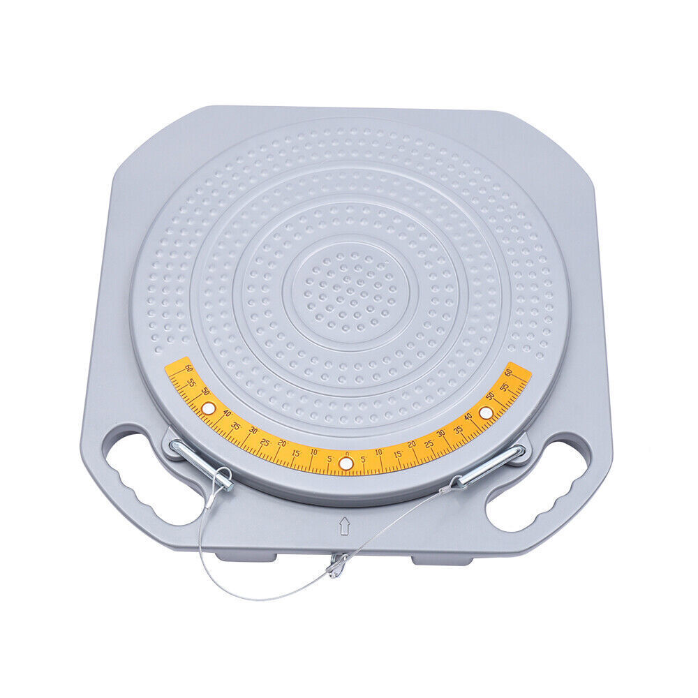 2x Wheel Alignment Turntable Plates Kit with Locking Pins & Angle Meter