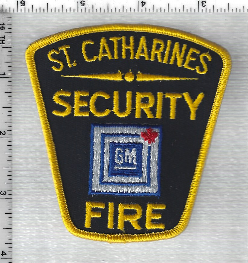 St. Catharines GM Plant Security-Fire (Ontario, Canada) Shoulder Patch