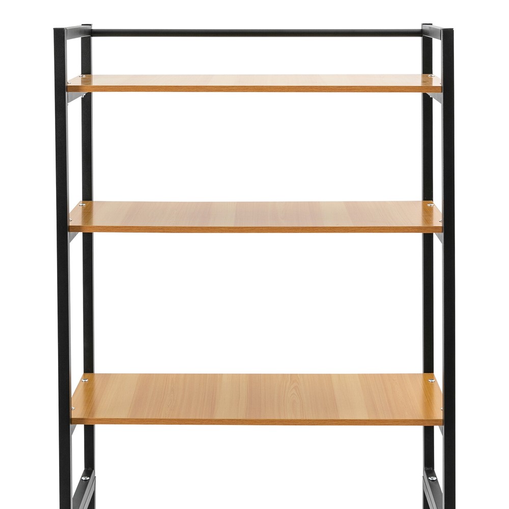 3-Tier Freestanding Washing Machine Shelf with Vintage Design and Ample Storage