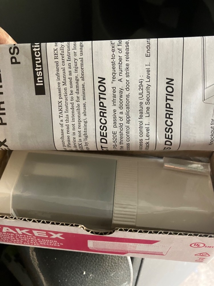 TAKEX PS-520E (white) request to exit sensor