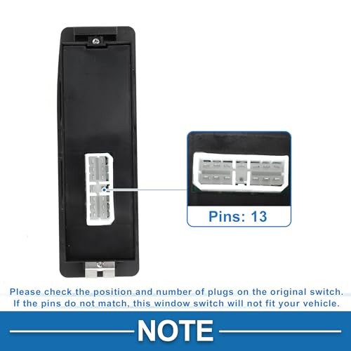 Power Window Switch No.MR753373 Front Left Driver Side Window Control Switch